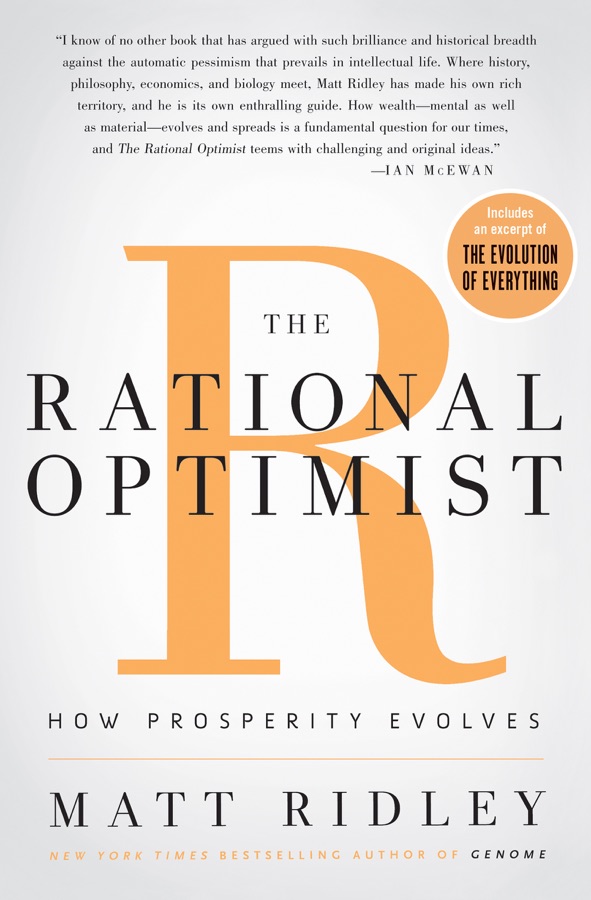 The Rational Optimist: How Prosperity Evolves cover